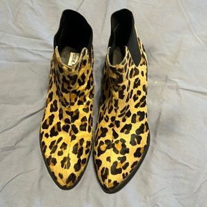 Steve Madden leopard boots